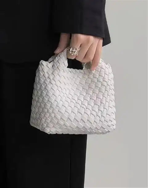 Hanrted Woven  Buet Bag Women's Crossbody Handbag Handheld Basket Bag Sli American Retro Sle Daily Use
