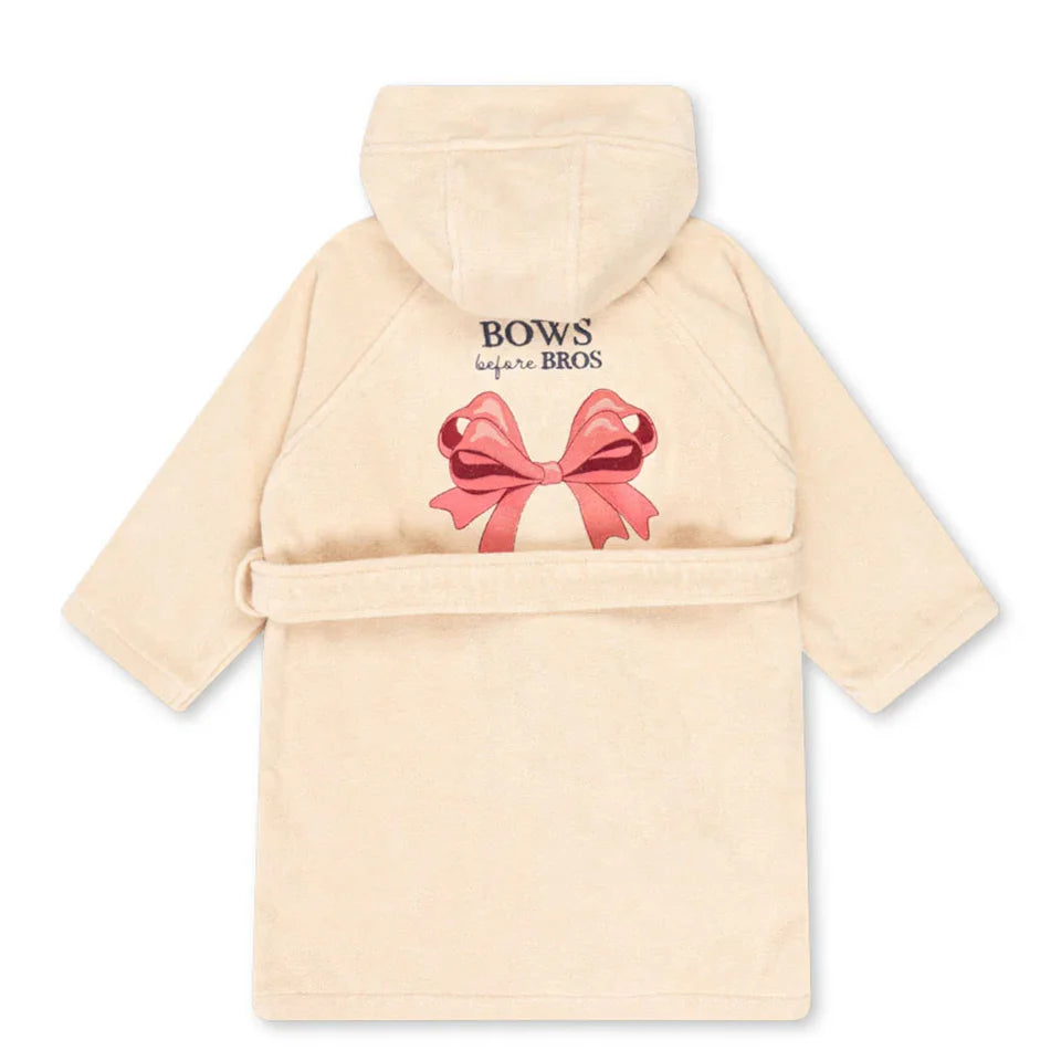 Children Cotton Bathrobe 2025 KS New Girls Embroidery Bath Towel Cloak Boys Hooded Pyjamas Baby Kids Soft Bath Robe Nightgown