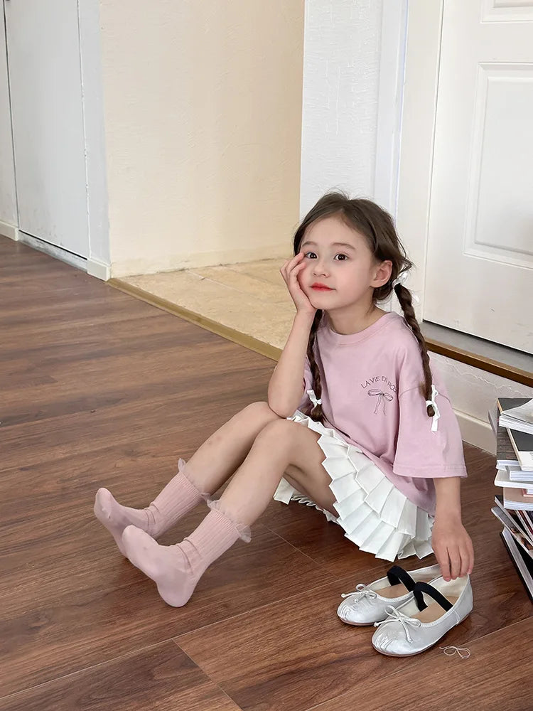 Kids Clothes Girl Children Short Sleeved Girl Clothes Summer T Shirt Tops Children Clothing  Boy Cloth Ropa De Niña Ropa De Niño
