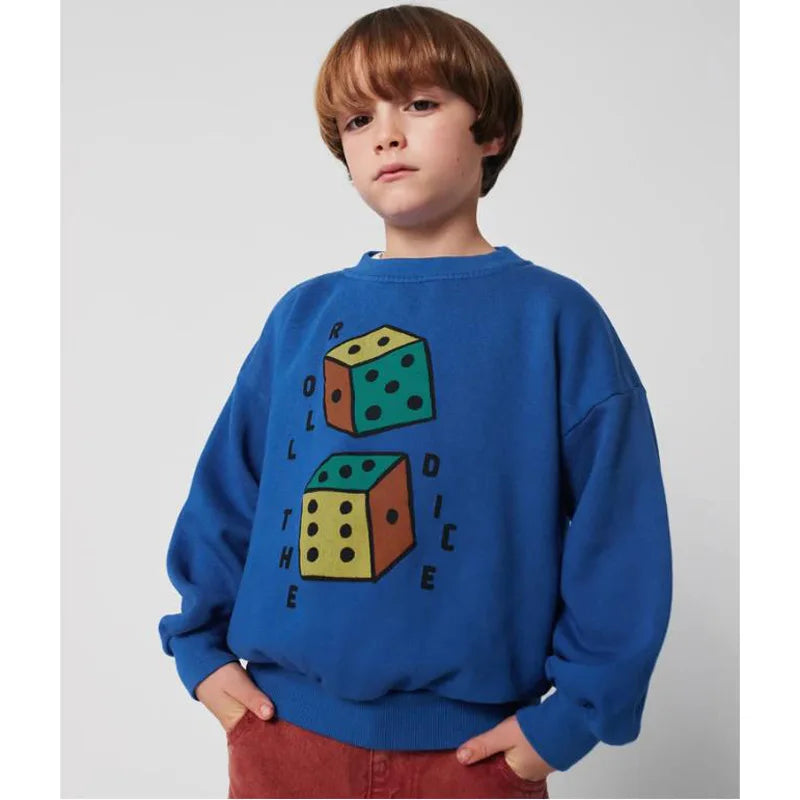 2025 Autumn Boys Girls Sweatshirts Long Sleeve Tops for Kids Children T-shirts Terry Toddler Pullover Baby Outfits Tees Clothing
