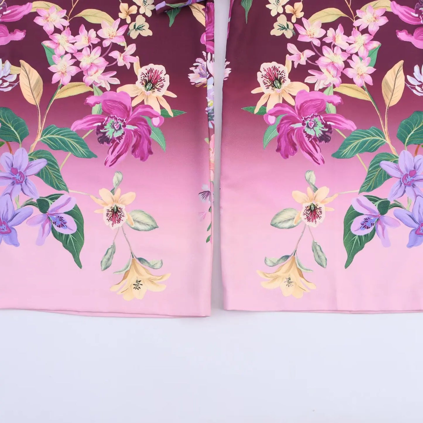 Women's pants 2025 new Women's floral print loose pants Elegant and comfortable