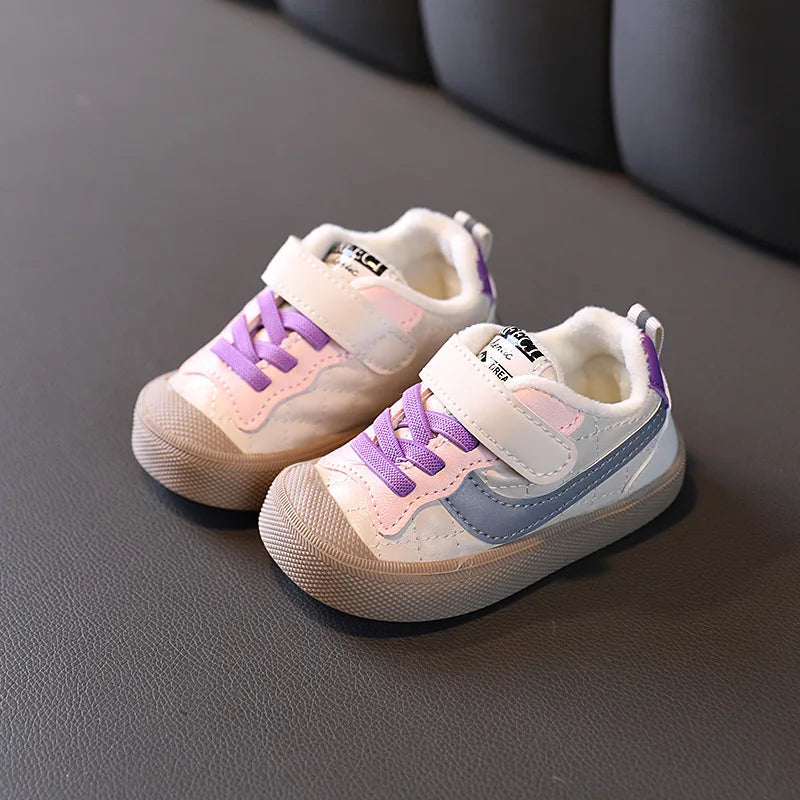 Kid Sneakers Winter First Walking Shoe Soft Soled Boy Casual Shoe Warm Girl Cotton Shoes