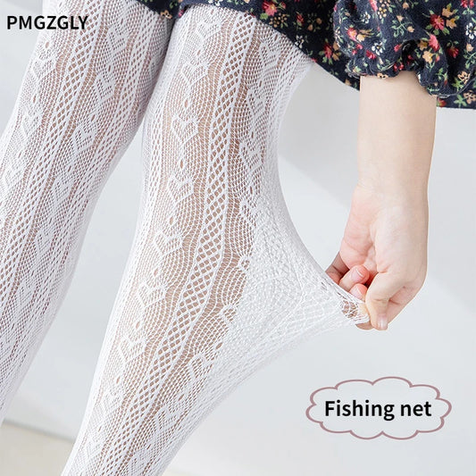 Girls Tights Princess Fishnet Cotton Baby Girl's One-Piece Pantyhose Baby Spring Summer New Style Trousers Lace Stocking