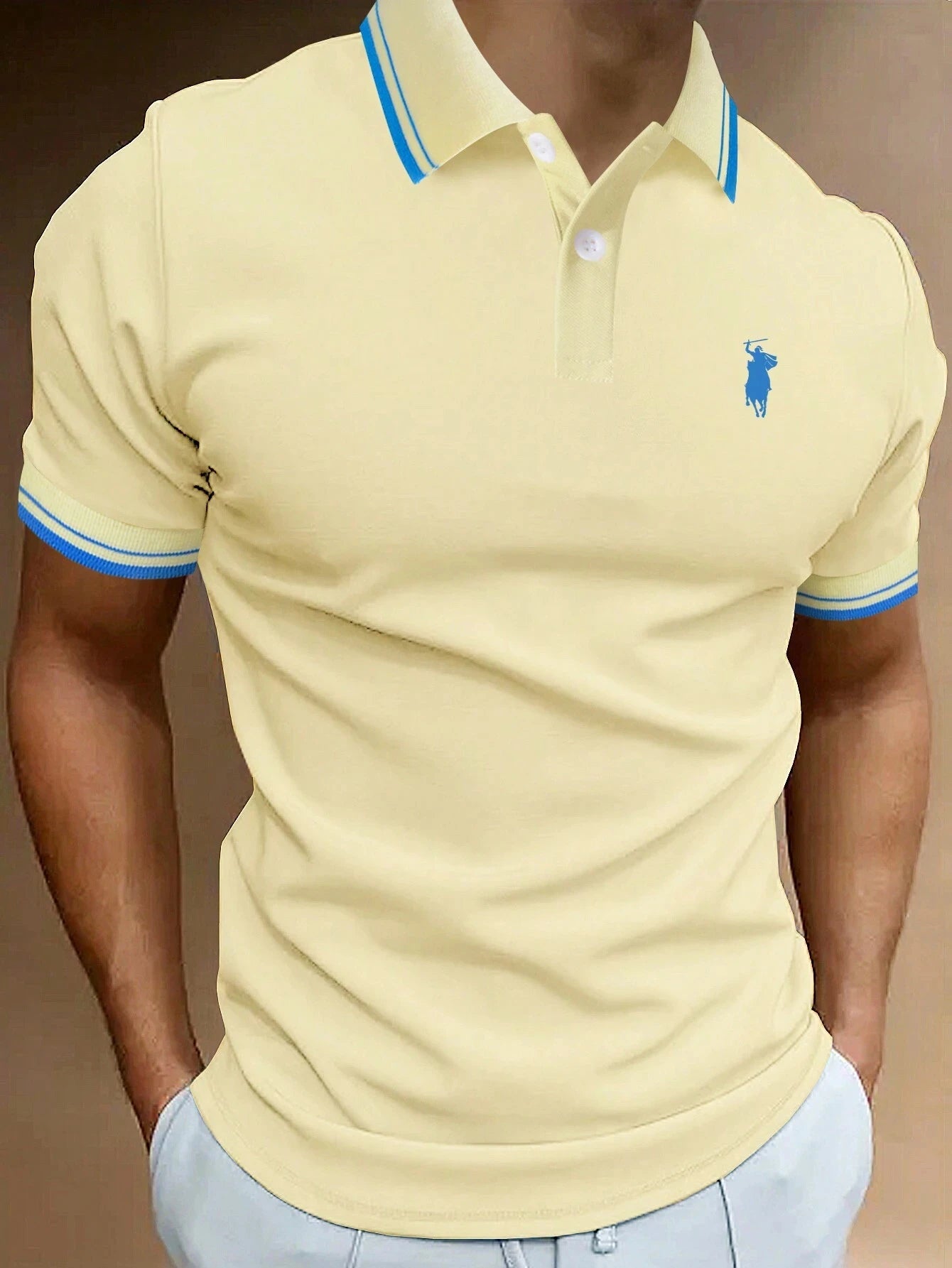 polo shirt man Print Polo TShirt For Men Fashion Lapel Button Tops Business Casual Short Sleeve T-Shirts Golf polo shirts herren