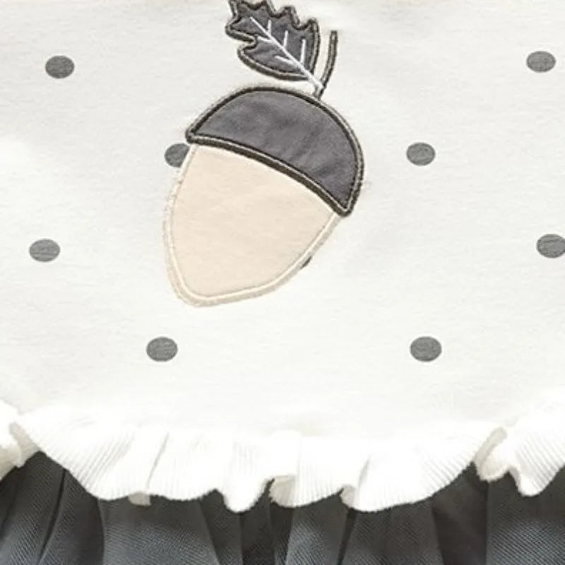 Girls' Dress Spring Autumn Baby Long Sleeved Hoodie Dresses Sweet Children's Princess Clothing Fashion Gauze Girls Clothes Ropa