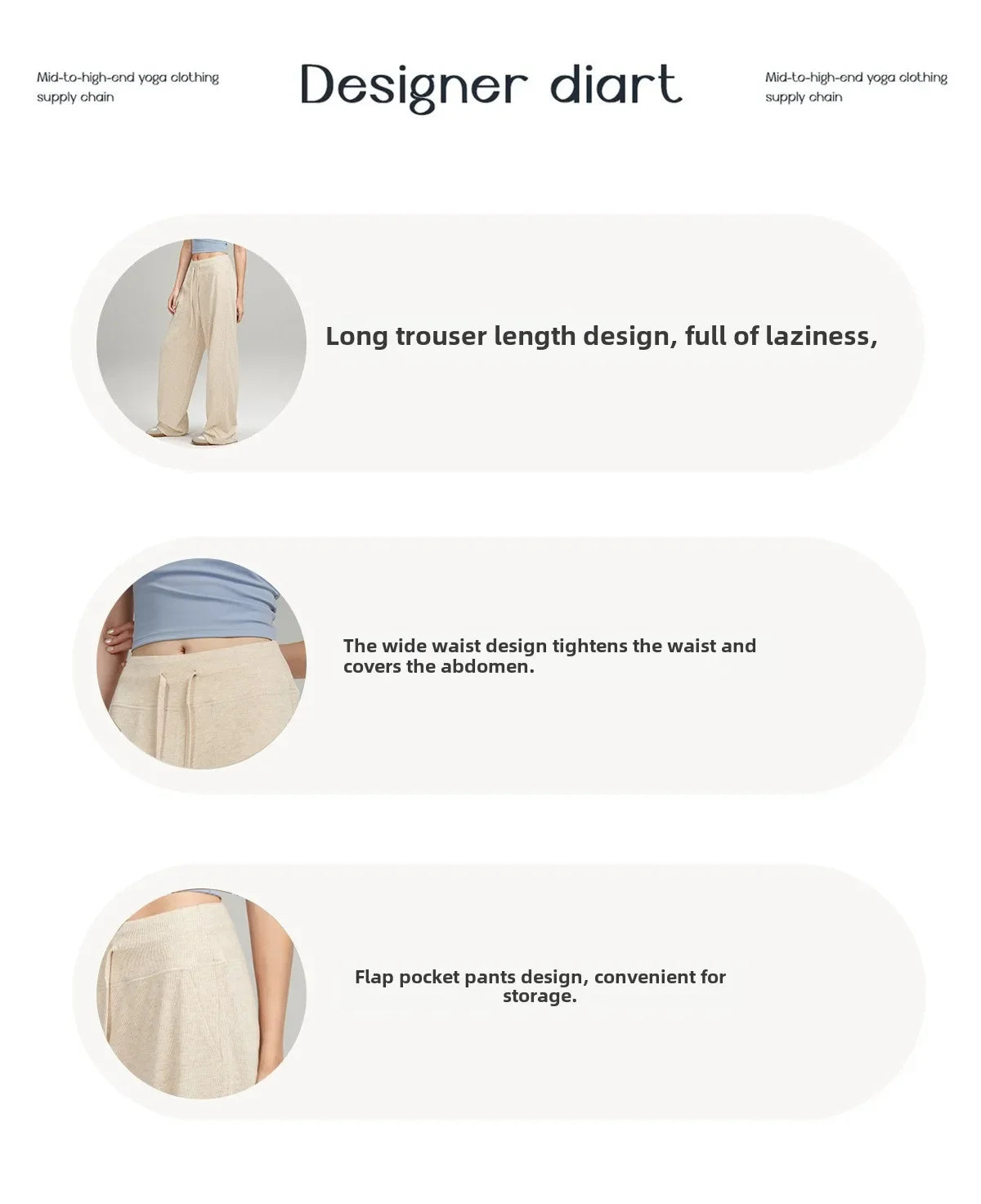 Yoga Pants for Women, Relaxed and Loose-fitting, Comfortable and Comfortable Wide-leg Pants with A Relaxed and Loose Fit.