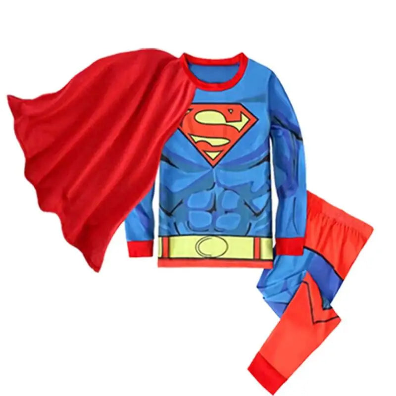 Iron Man Spiderman Avengers Pajama Set Superhero Cosplay Costume Pyjama Long Sleeve Home Sleepwear Nightwear Christmas Suit