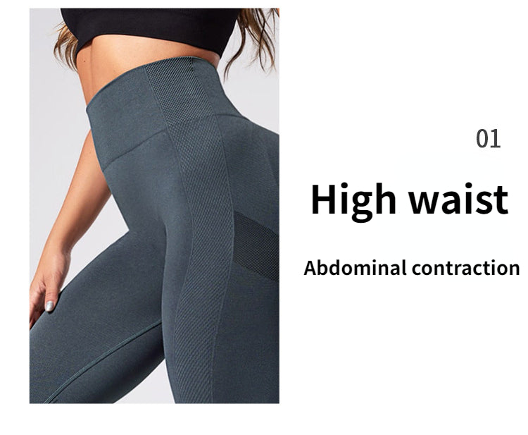 Fashion Women Seamless Yoga Leggings Push Up Sports Leggings Gym Fitness Sport Tight Legging Workout Clothes Knitted Pants