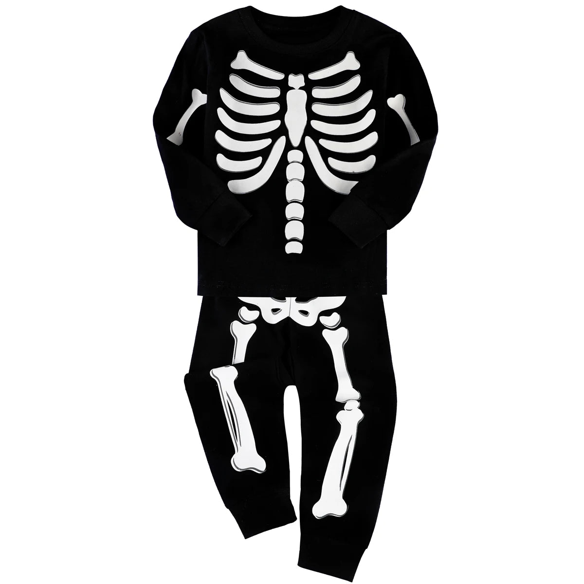 Girls Unicorn Pajama Sets Girl Pijamas Kids Skeleton Glowing in the Dark Pyjamas Sleepwear Boys Halloween Pjs