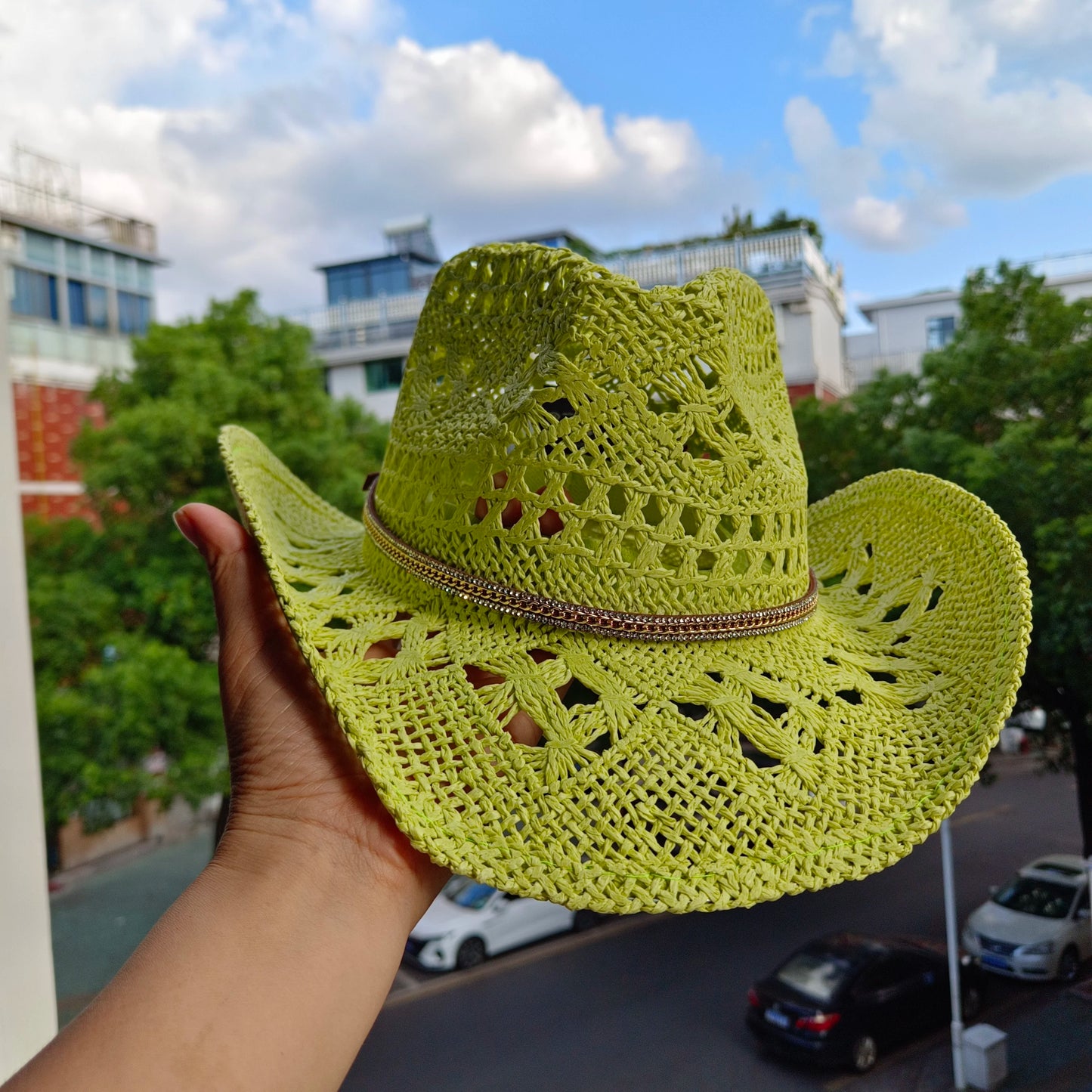 hats straw cowgirl western hat  mexican hat  retro curling hat western cowboy hat outdoor riding hat travel sports hat