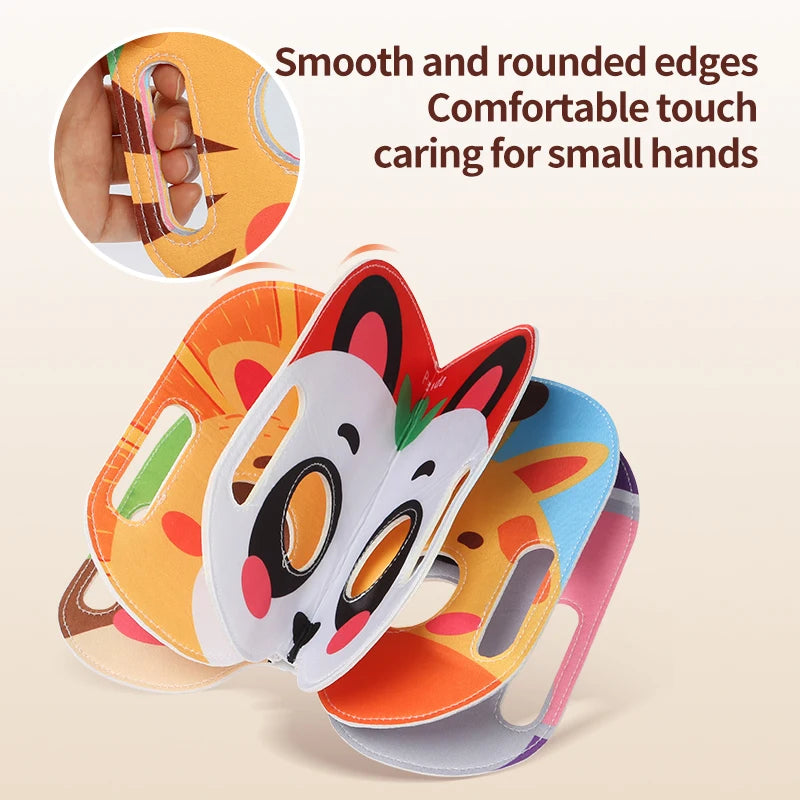 Kids Cloth Book Mask Cloth Book Animal Theme Cute Modeling Baby Toy Character Fun Party Game Birthday Festival Gift