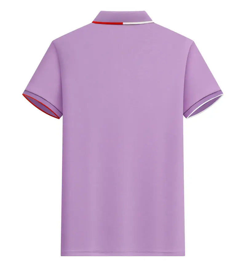 Polo Shirt Men Women Short Sleeve Casual Slim Fit Cotton Blend Top Business Casual Summer Outfit 2025 Fashion Brand T Shirts