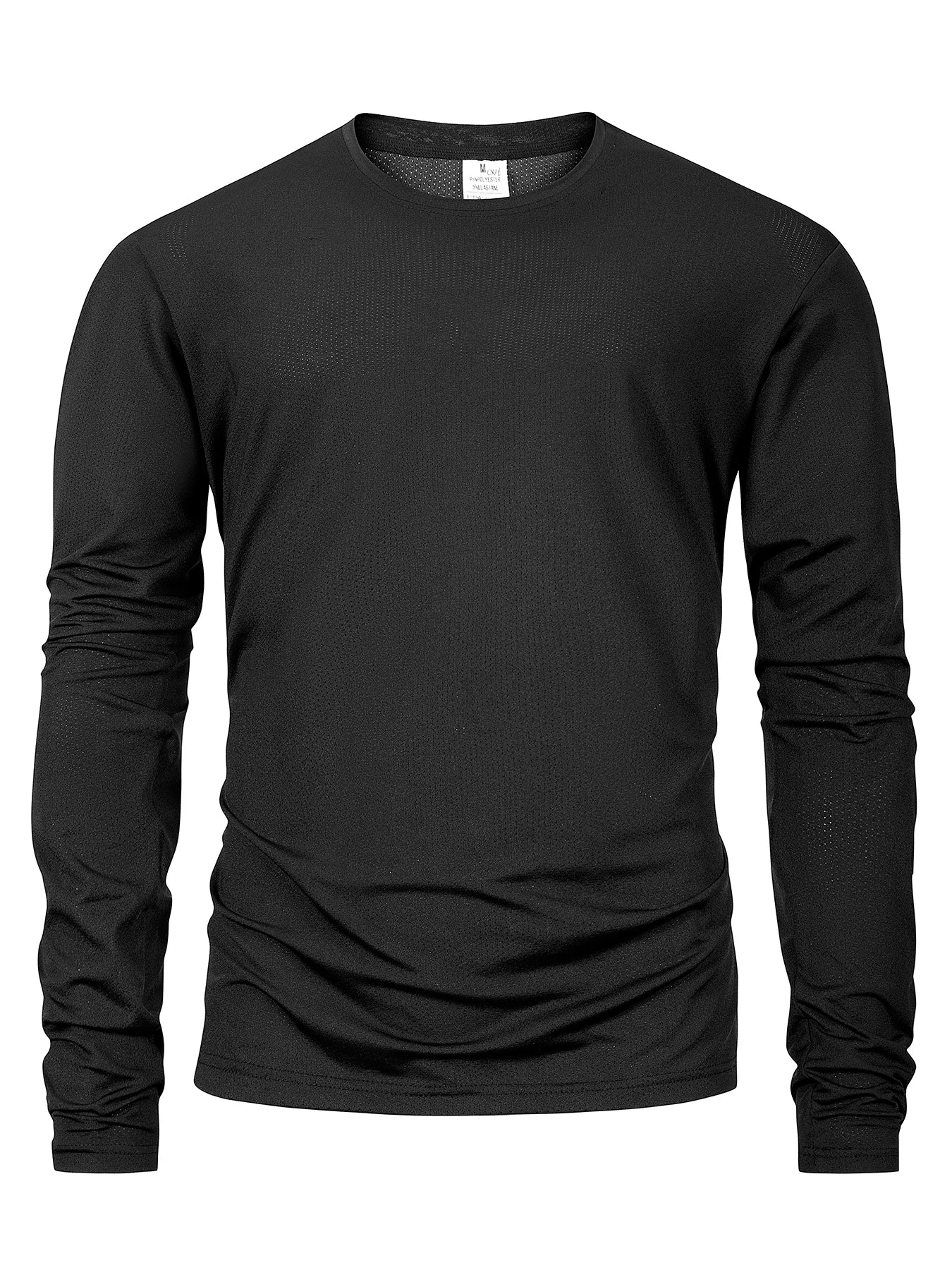 Men's T Shirts Casual Solid Color  Simplicity Long Sleeve T-shirt Fashion Cotton  O-neck Unisex Tops Fitness Run Sports Pullover