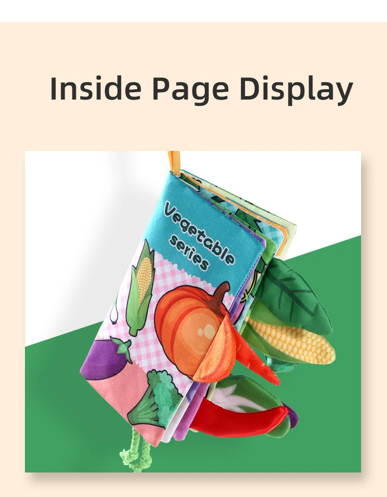 Baby Cloth Book 6 Pages 0-3 Year Old Early Education Parent-child Interaction Baby Toys For 0-3 Year Old Newborn Gifts