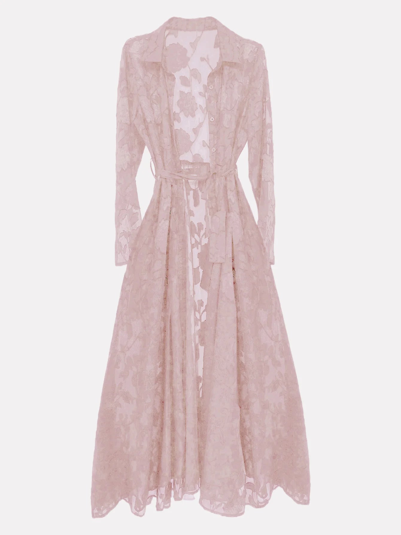 Summer Dress Women Jacquard Mesh Dress No Lining Transparent Club Party Sexy Knotted Waist Maxi Dresses Wholesale Dropshipping
