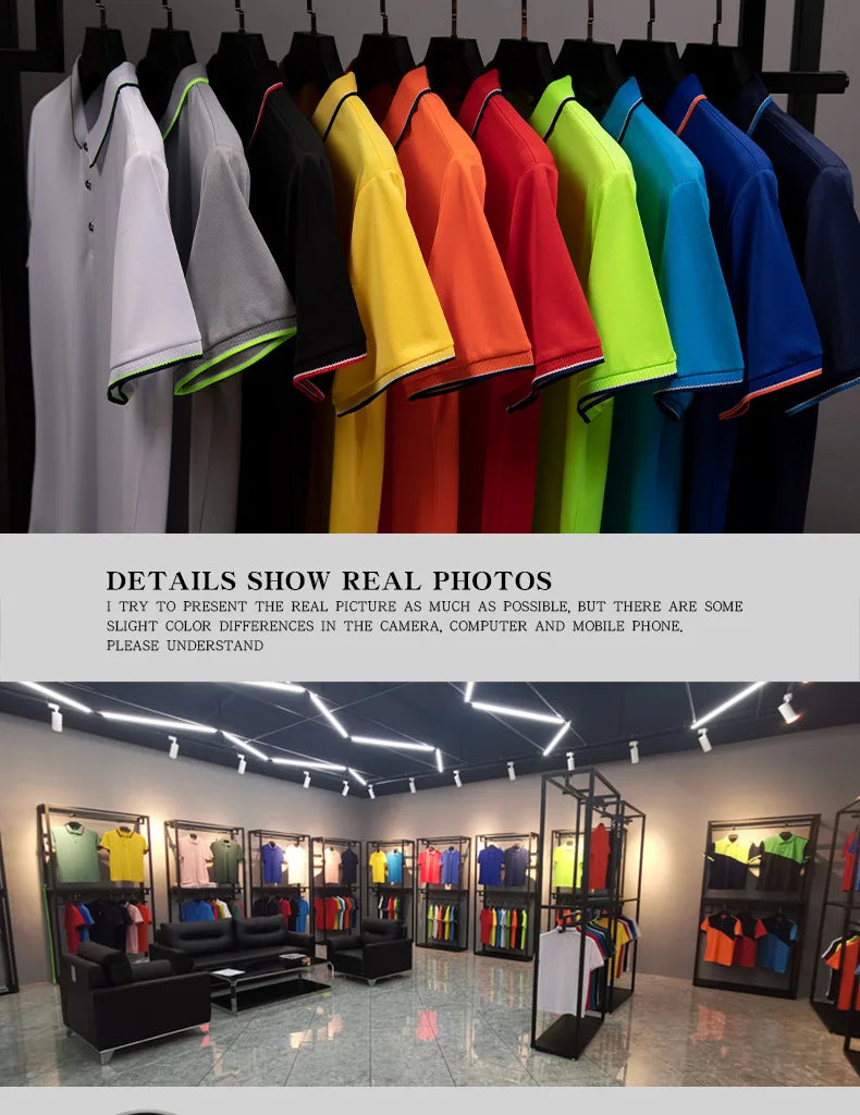 Polo Shirts for Men Men's Running T-shirt Tees 2022 Summer New Arrival Business Casual T Shirt Designer Oversized Male Clothing