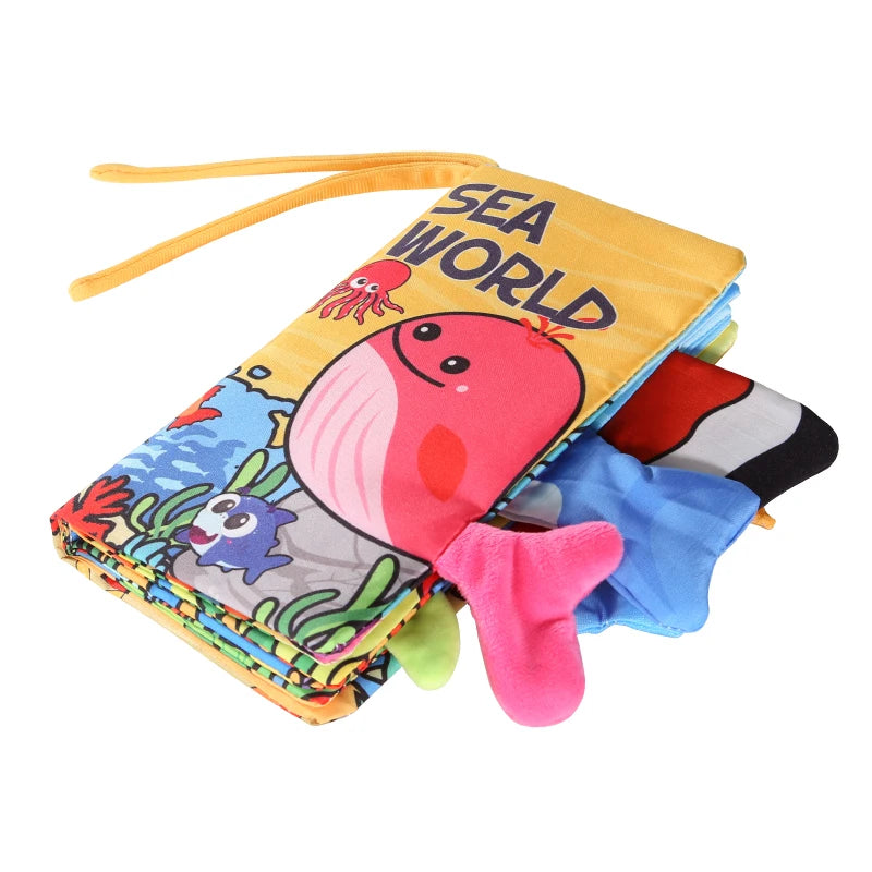 Baby Cloth Book 6 Pages 0-3 Year Old Early Education Parent-child Interaction Baby Toys For 0-3 Year Old Newborn Gifts