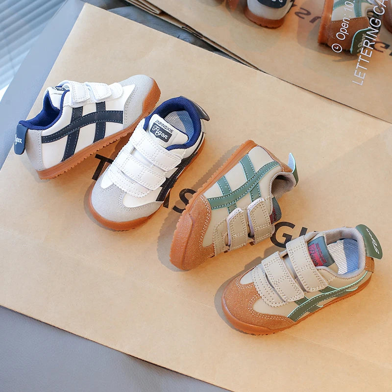 2025 Spring and Autumn New Korean Edition Children's Single Shoes Casual Running Shoes Baby Walking Shoes