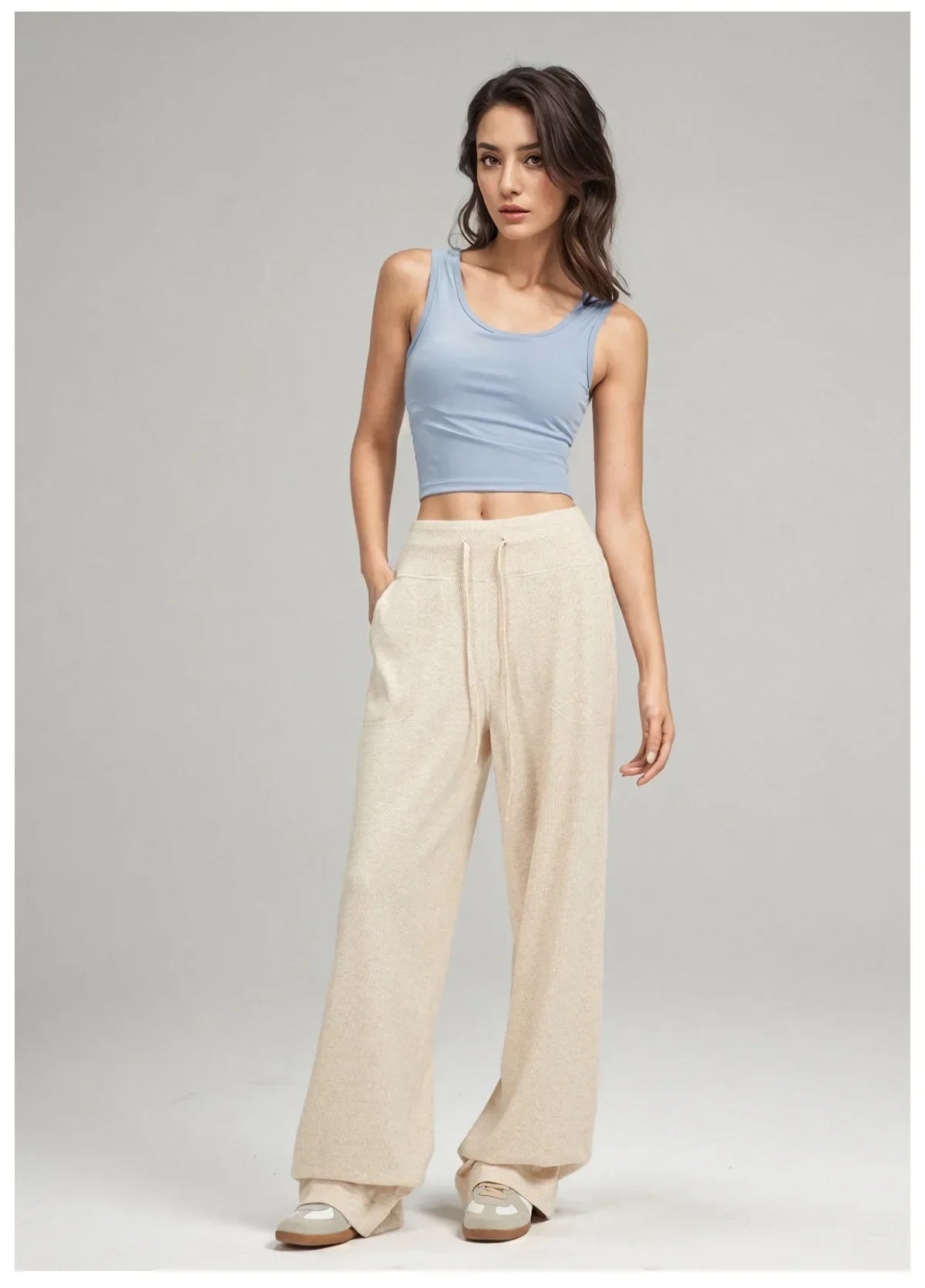Yoga Pants for Women, Relaxed and Loose-fitting, Comfortable and Comfortable Wide-leg Pants with A Relaxed and Loose Fit.