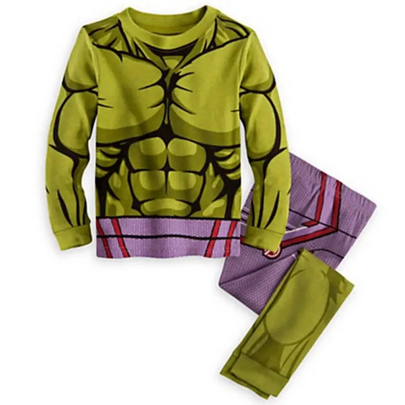 Iron Man Spiderman Avengers Pajama Set Superhero Cosplay Costume Pyjama Long Sleeve Home Sleepwear Nightwear Christmas Suit