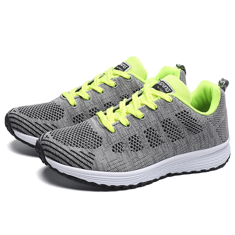 Woman Sneakers Shoes Fashion Lace Up Women's Sneakers Offers Solid Women's Sports Shoes Non-Slip Footwear Shoes For Women
