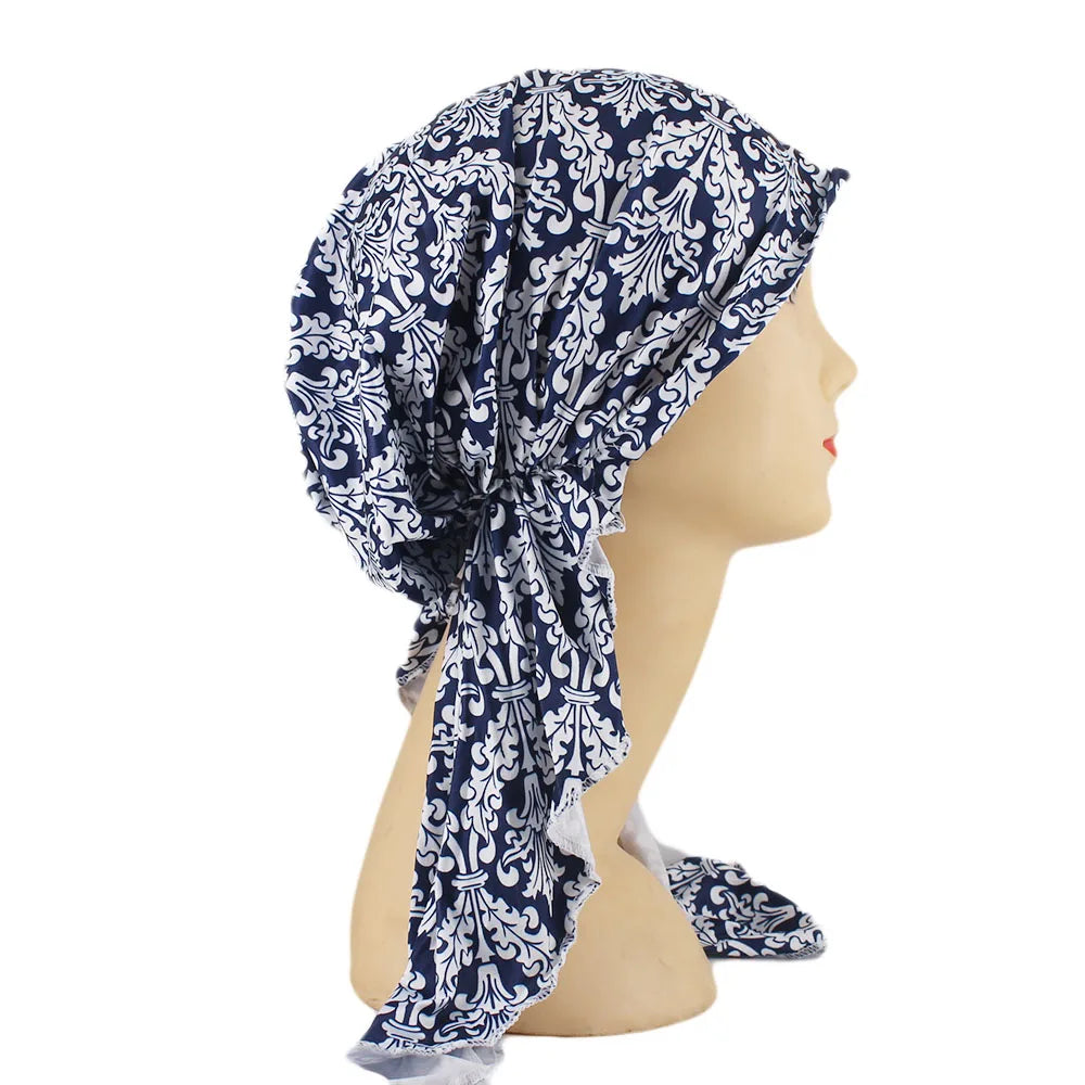 Top Sale Fashion New Women Beanies Skullies Arab Middle East Lady Hat Headwrap Tube Turban Bonnet Headwear Underscarf Hats