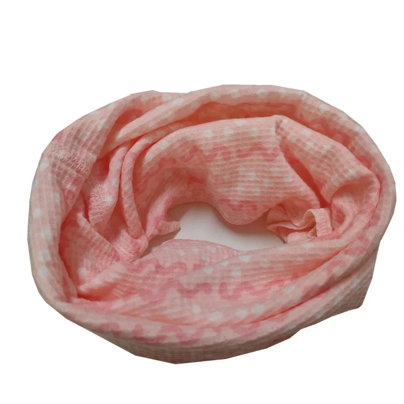 New Autumn Winter Girls 100% Cotton Scarf Children Scarf Bibs LIC Boys Girls O Ring Scarf Lovely Kids Collar Children Bufandas