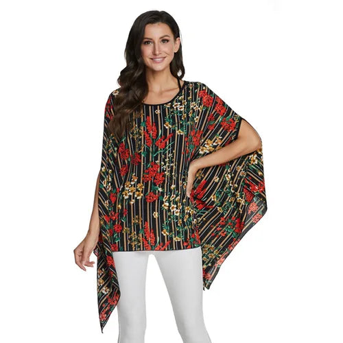 BHflutter Blusas Mujer de Moda 2018 Blouse Women Shirt Batwing Sleeve Casual Summer Tops Tees Solid Chiffon Blouses Plus Size