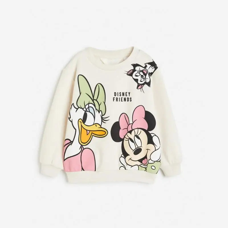 New Children Cartoon Sweatshirts Long Sleeve Tops Fashion Casual Tops For Boys And Girls Autumn Kids Crewneck Hoodies Outer Wear