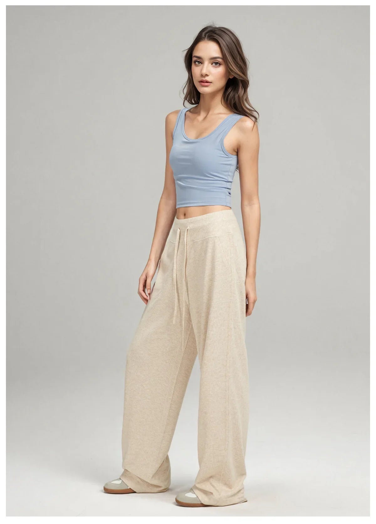 Yoga Pants for Women, Relaxed and Loose-fitting, Comfortable and Comfortable Wide-leg Pants with A Relaxed and Loose Fit.