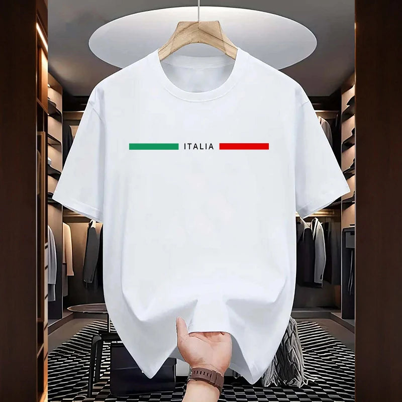 Men's T-shirt High Quality 100% Cotton Short Sleeve Tops Spring Summer Urban Causal Fashion Tees Home Outdoor Comfort Tee Shirts
