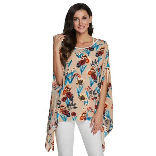 BHflutter Blusas Mujer de Moda 2018 Blouse Women Shirt Batwing Sleeve Casual Summer Tops Tees Solid Chiffon Blouses Plus Size