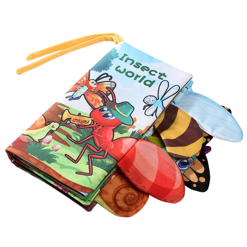 Baby Cloth Book 6 Pages 0-3 Year Old Early Education Parent-child Interaction Baby Toys For 0-3 Year Old Newborn Gifts