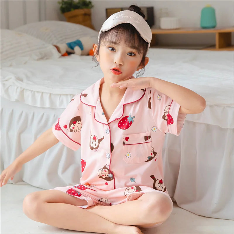 Girls Pajamas Sets 2 to 3 4 5 6 7 8 9 10 11 12 Years Long Sleeve Kids Pijamas Rabbit Print Toddler Girl Pyjama Spring Autumn Pjs