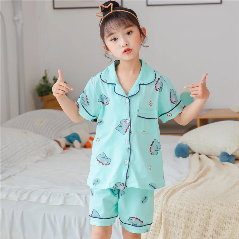 Girls Pajamas Sets 2 to 3 4 5 6 7 8 9 10 11 12 Years Long Sleeve Kids Pijamas Rabbit Print Toddler Girl Pyjama Spring Autumn Pjs