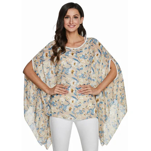 BHflutter Blusas Mujer de Moda 2018 Blouse Women Shirt Batwing Sleeve Casual Summer Tops Tees Solid Chiffon Blouses Plus Size