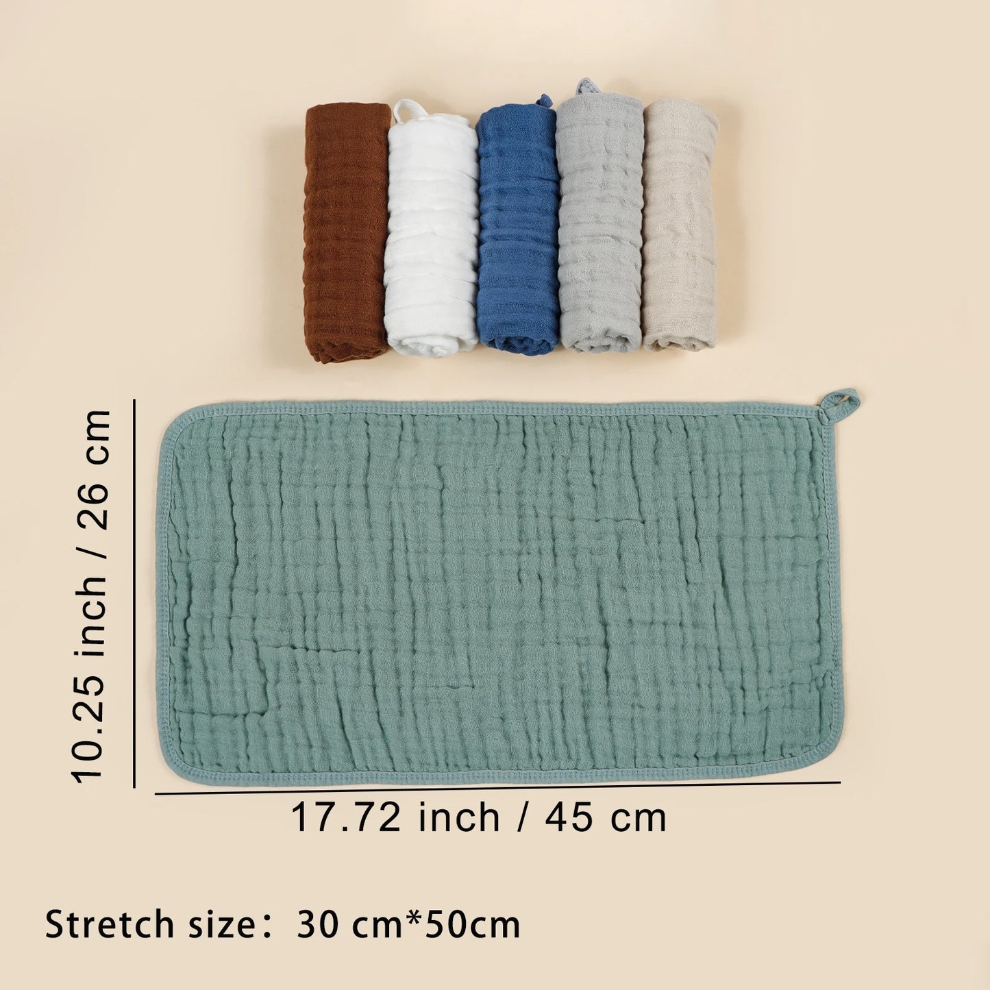 6pcs Large 6-Layers Gauze Burp Cloths Milk Spit Up Rags for Newborn Kids Daily Use Face Towel Baby Gift Set Child Soft Towel