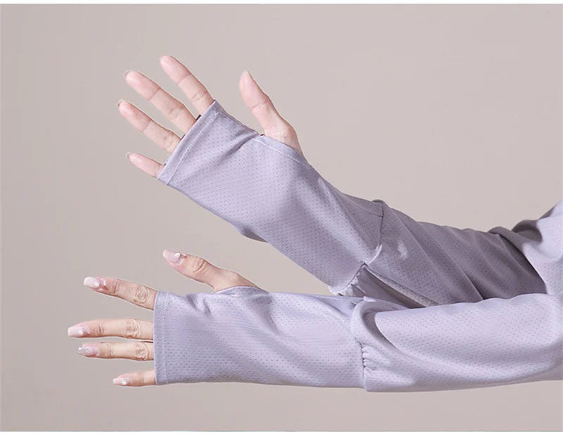 Summer Sun-protective Women's Clothing Breathable Smock Ice Silk Thin UV Protection Ladies Cloak & Cape For Women
