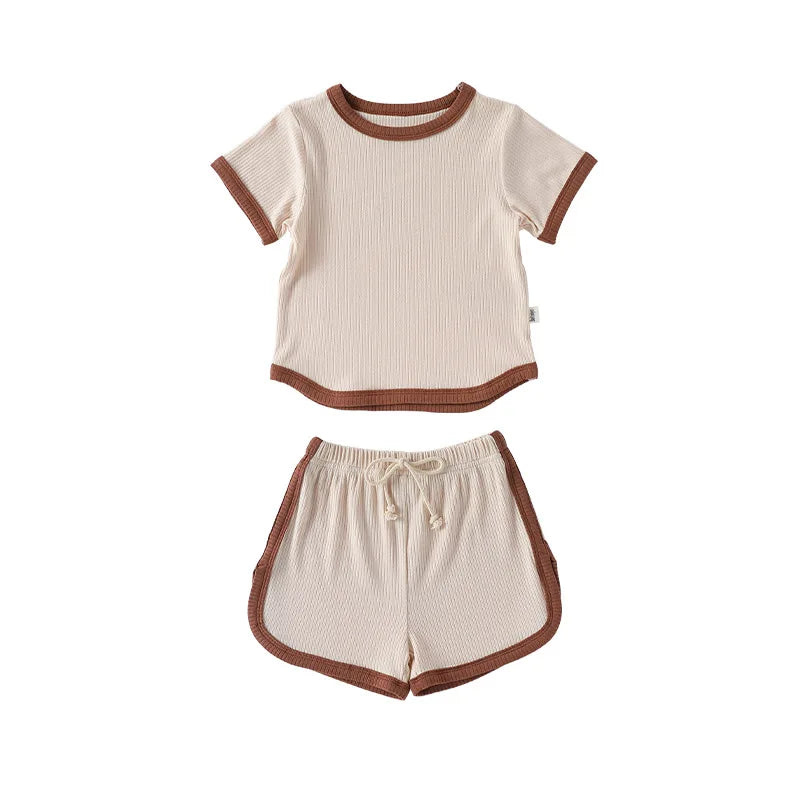 Baby Boys Girls Pajama Set Loungewear Two-piece Set Toddler Kids Pajamas Sleepwear