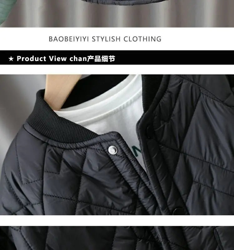 Boys Coat Cotton Jacket Windbreak Outerwear 2024 Elegant Winter Autumn Thicken Warm High Quality Christmas Gift Children's Cloth