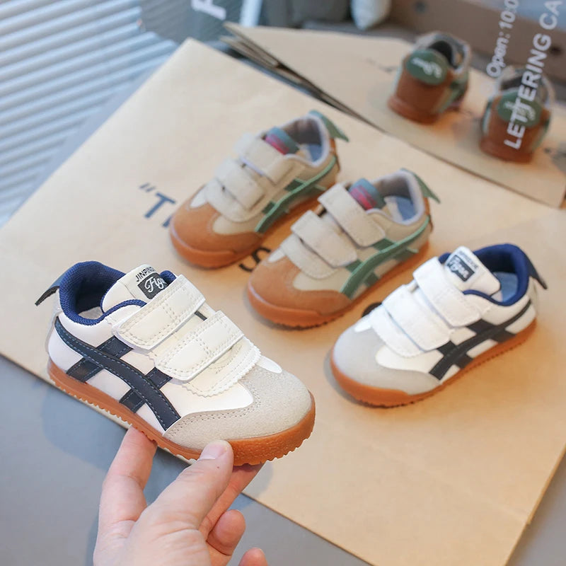 2025 Spring and Autumn New Korean Edition Children's Single Shoes Casual Running Shoes Baby Walking Shoes