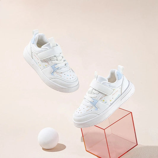 Children's Board Shoes Low-top Cartoon Hello Kitty Series Four-season Color-blocking Soft-soled Anti-slip Round-toe Sports Shoes