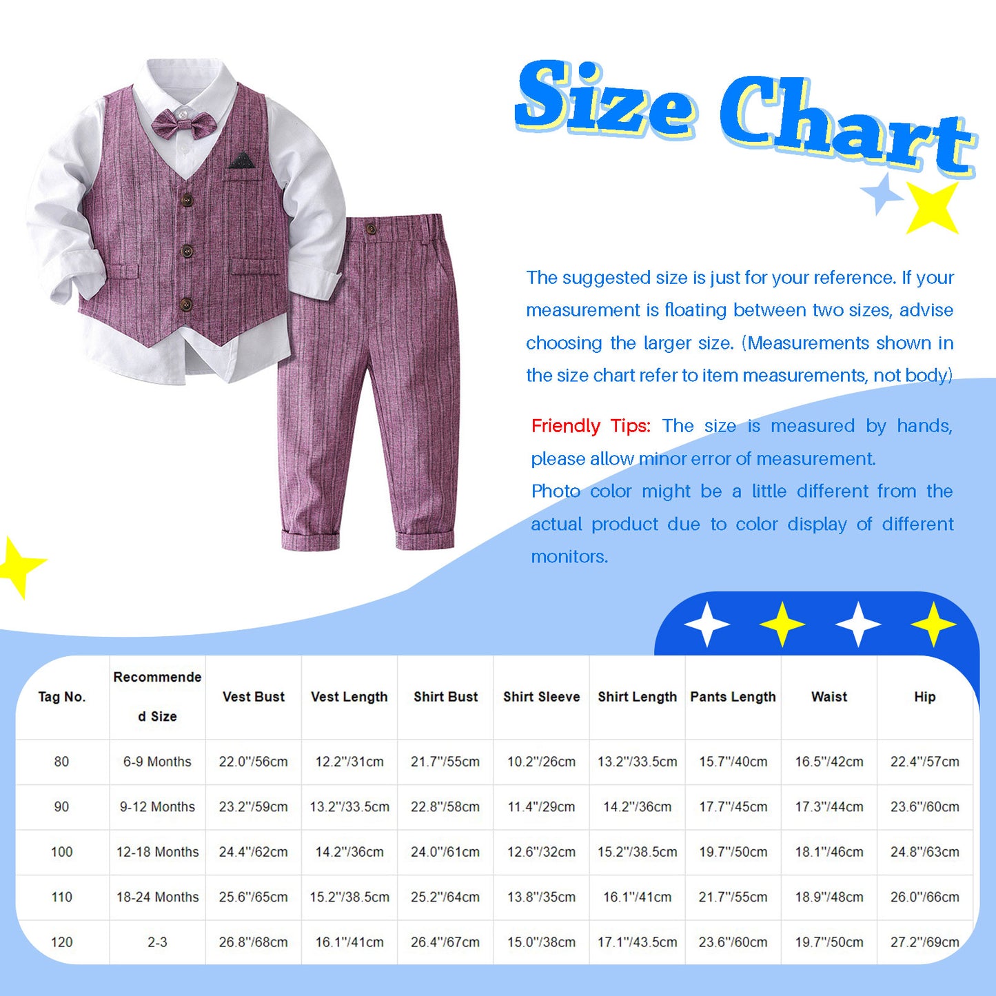 Boys Suits Gentleman Tuxedo Bow Tie Shirt Suit Vest Pants 4 Pcs Chic Toddler Baby Clothes Gentleman Outfit for Baptism Birthday
