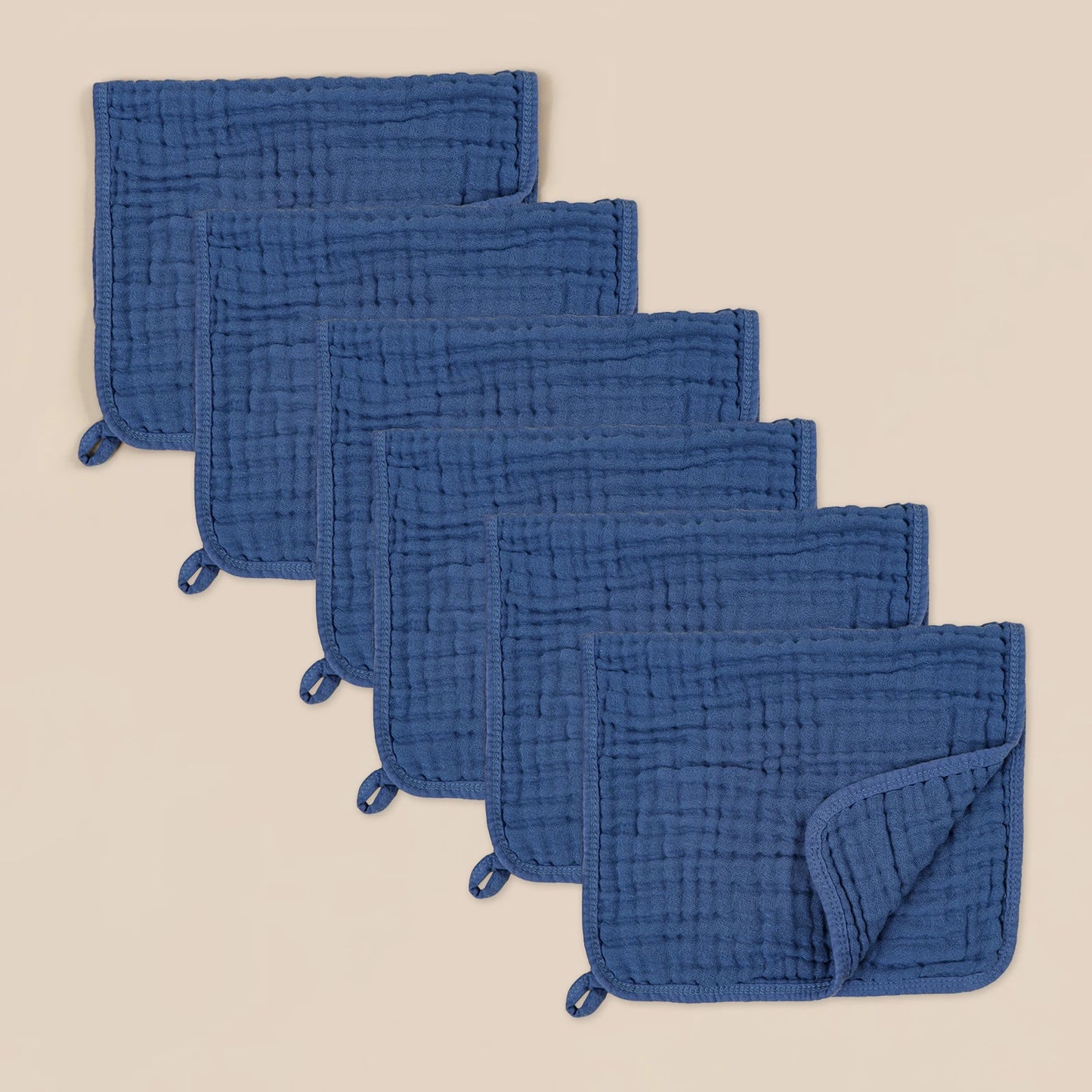 6pcs Large 6-Layers Gauze Burp Cloths Milk Spit Up Rags for Newborn Kids Daily Use Face Towel Baby Gift Set Child Soft Towel