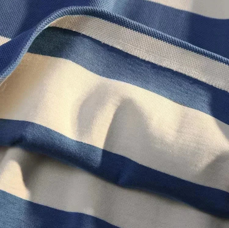 T Polo Shirts For Men Black Tops Oversize Male Clothes Big Size Embroidery Stripe Luxury Casual Full Sleeve High Brand Aesthetic
