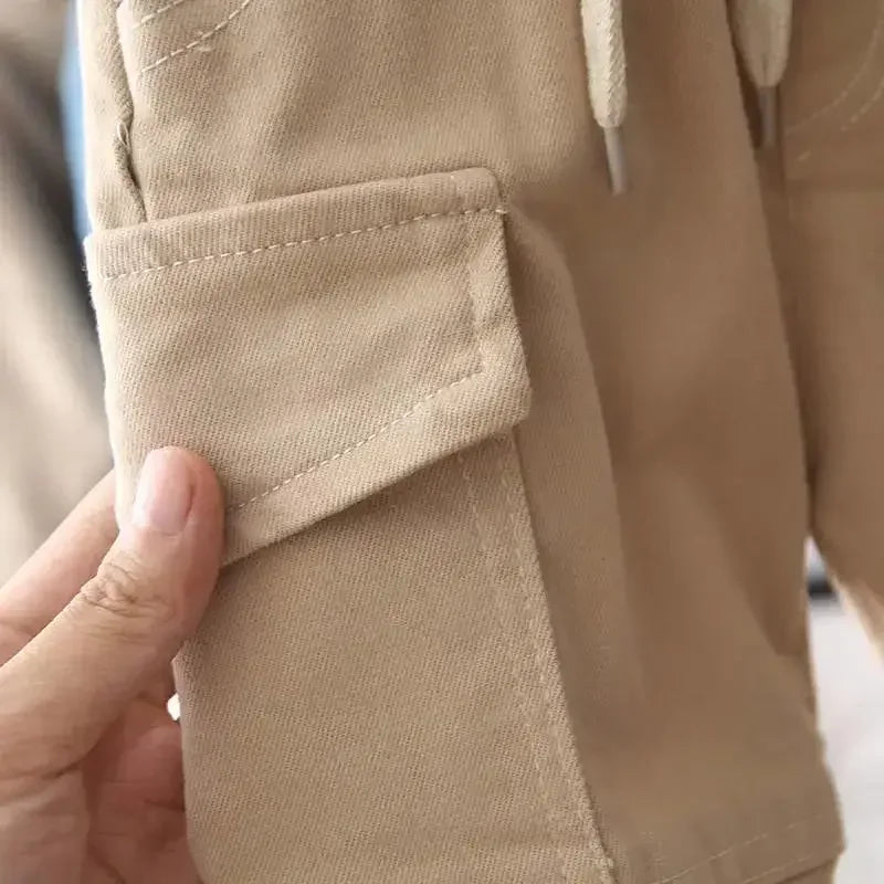Kids Children Trousers 2-8Years Clothes New Cotton Cargo Pants for 2-6 Years Old Solid Boys Casual Sport Pants Enfant Garcon