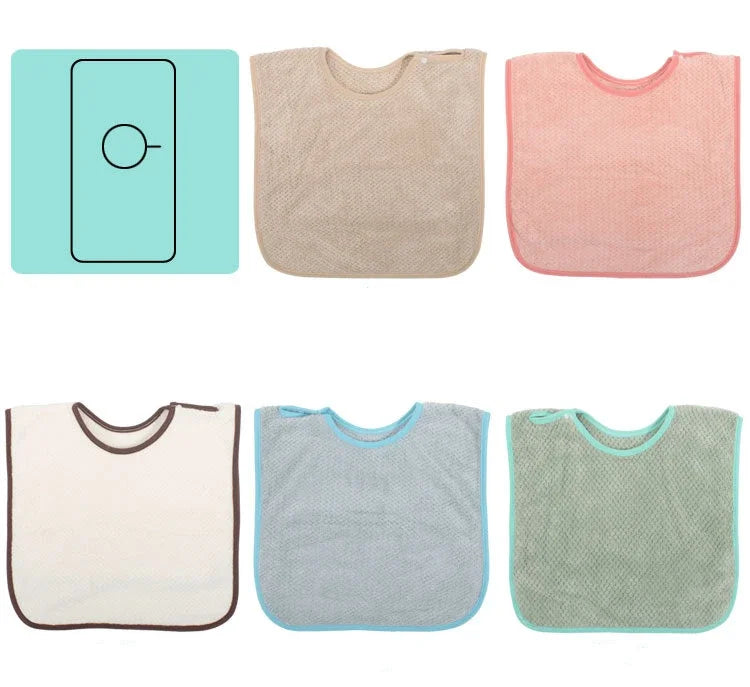 Baby Saliva Towel Waterproof Infant Bibs Kids Feeding Eating Apron Boys Girls Ruffle Towel Toddler Newborn Burp Cloths Water