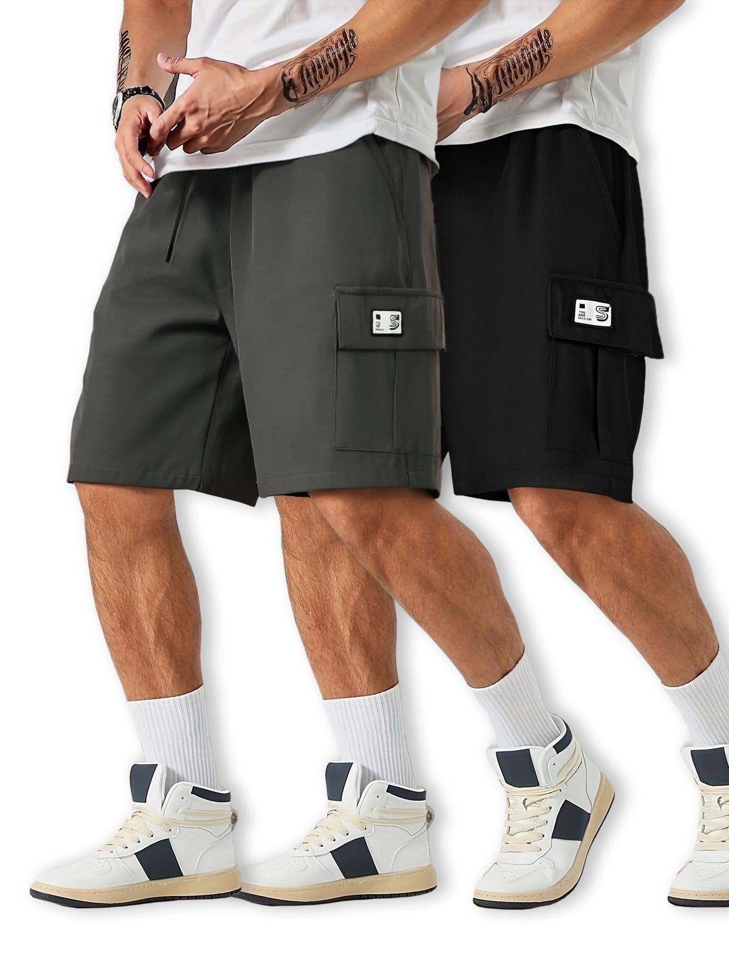 Summer Shorts Men Gym Sport Running Squat Fitness Workout Man Short Pants Breathable Quick-drying Drawstring Mens Shorts