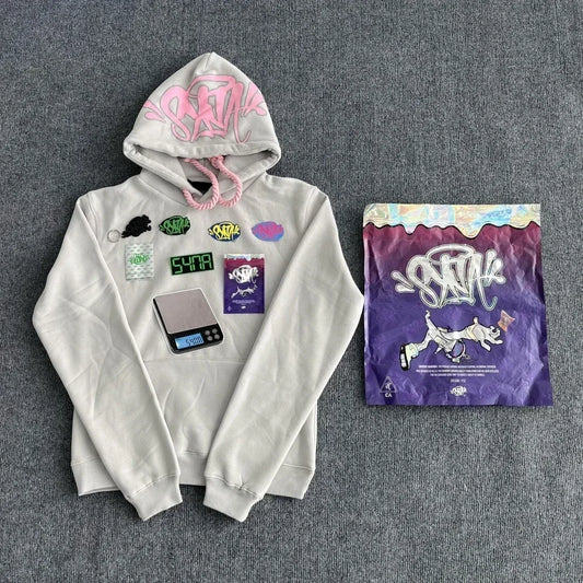 Sy World Tracksuit Women Men Cotton Casual Hoodie Uk Drill Jacket Trousers Streetwear Coat Young Trendy Hooded Tops Pants