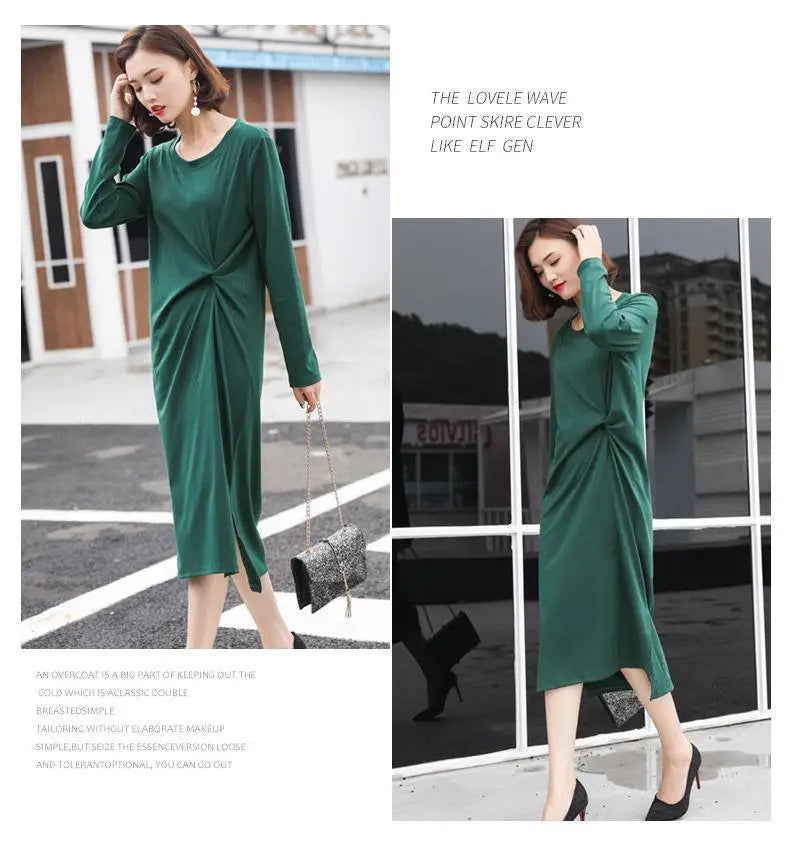 Summer Dress Casual 2024 Black Shirt Dress Midi Women Korean Style Clothes Side Split Ladies 4XL Short sleeve